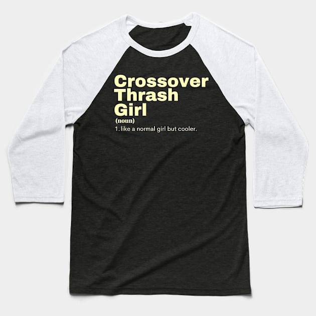 Film Girl - Crossover Thrash Baseball T-Shirt by PsyCave